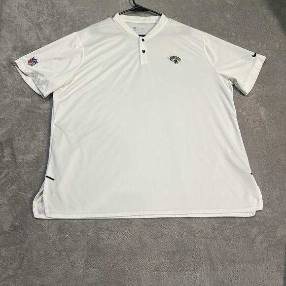 Jacksonville Jaguars On Field Short Sleeve Shirt Mens 2XL XXL Nike NFL Dri-Fit - Picture 1 of 9